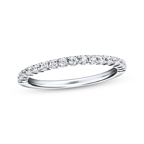 Previously Owned Diamond Wedding Band 1/4 ct tw Round-cut 14K White Gold