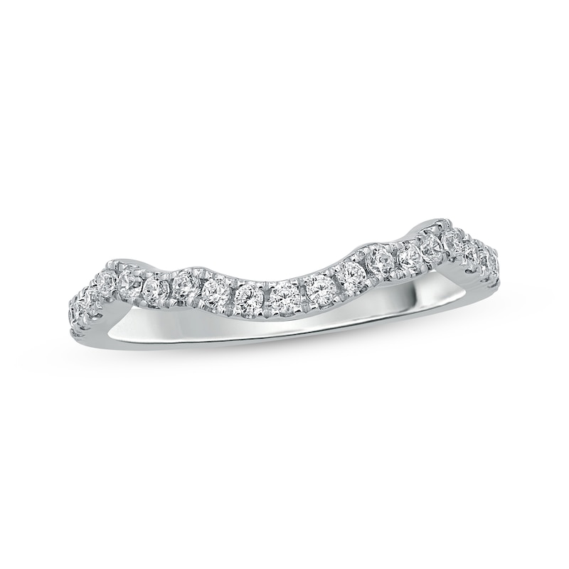 Main Image 1 of Previously Owned Diamond Wedding Band 1/4 ct tw Round-cut 14K White Gold