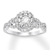 Thumbnail Image 0 of Previously Owned Diamond Engagement Ring 1 ct tw Round-cut 14K White Gold