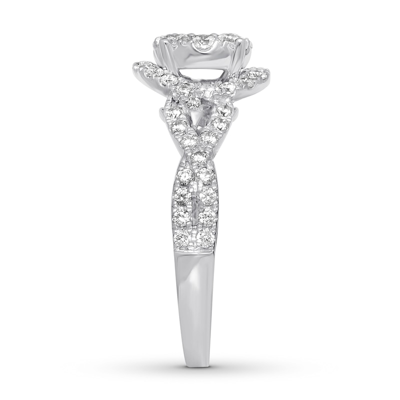 Main Image 3 of Previously Owned Diamond Engagement Ring 1 ct tw Round-cut 14K White Gold