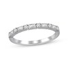 Thumbnail Image 1 of Previously Owned Diamond Anniversary Band 1/5 cttw Round and Baguette-Cut 14K White Gold