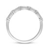 Thumbnail Image 3 of Previously Owned Diamond Anniversary Band 1/5 cttw Round and Baguette-Cut 14K White Gold