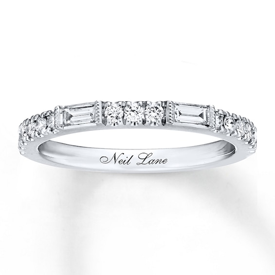 Previously Owned Neil Lane Wedding Band 3/8 ct tw Diamonds 14K White Gold