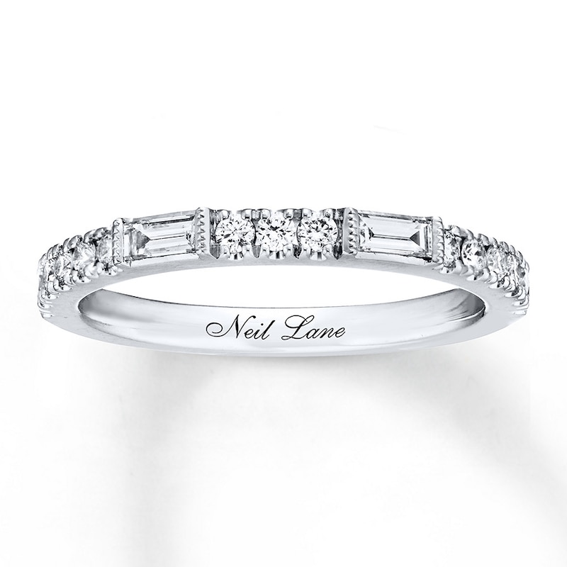 Previously Owned Neil Lane Wedding Band 3/8 ct tw Diamonds 14K White Gold