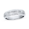 Thumbnail Image 0 of Previously Owned Men's Diamond Wedding Band 1/10 ct tw 10K White Gold