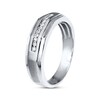Thumbnail Image 1 of Previously Owned Men's Diamond Wedding Band 1/10 ct tw 10K White Gold