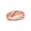 Thumbnail Image 0 of Previously Owned Men's Diamond Wedding Band 1/10 ct tw Round-cut 10K Rose Gold