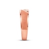 Thumbnail Image 2 of Previously Owned Men's Diamond Wedding Band 1/10 ct tw Round-cut 10K Rose Gold