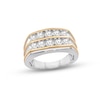 Thumbnail Image 1 of Previously Owned Men's Diamond Band 1 ct tw Round-cut 10K Two-Tone Gold