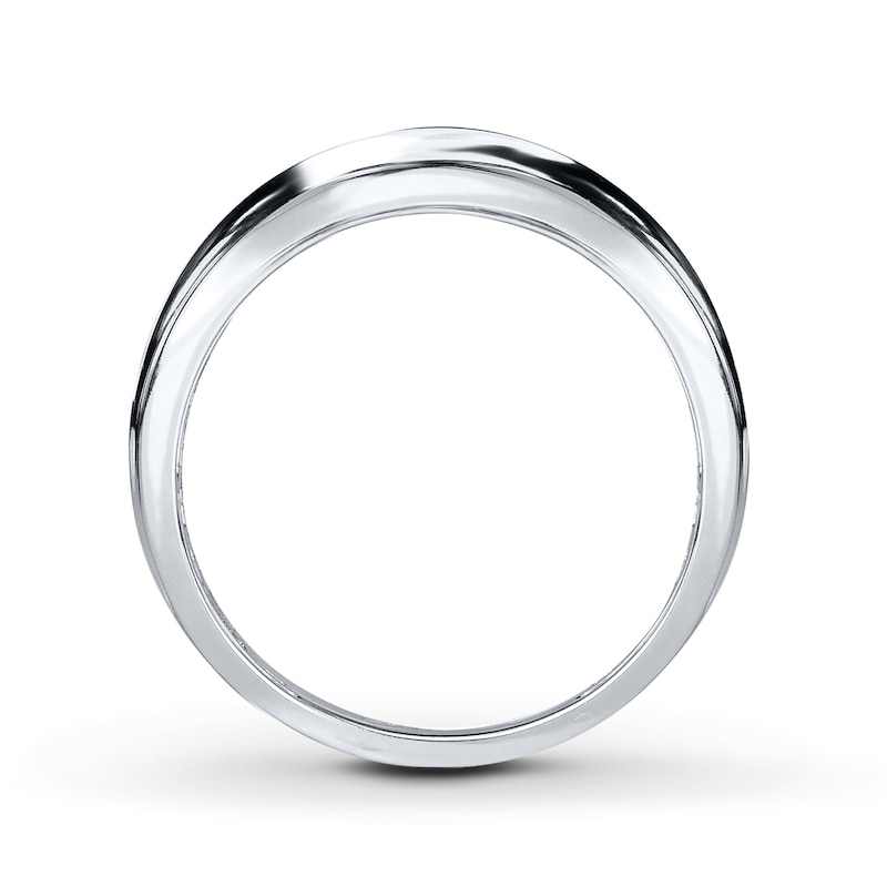 Previously Owned Men's Diamond Wedding Band 1 ct tw 10K White Gold