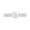 Thumbnail Image 3 of Previously Owned Adrianna Papell Diamond Engagement Ring 1 ct tw Round-cut 14K White Gold