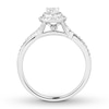 Thumbnail Image 2 of Previously Owned Diamond Engagement Ring 1/2 ct tw Pear/Round 14K White Gold