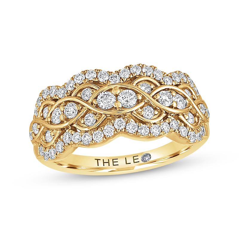 Main Image 1 of Previously Owned THE LEO Diamond Ring 3/4 ct tw Round-cut 14K Yellow Gold