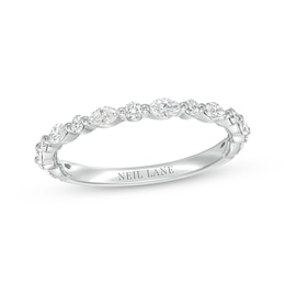 Previously Owned Neil Lane Premiere Diamond Anniversary Ring 1/2 ct tw Round & Marquise-cut 14K White Gold