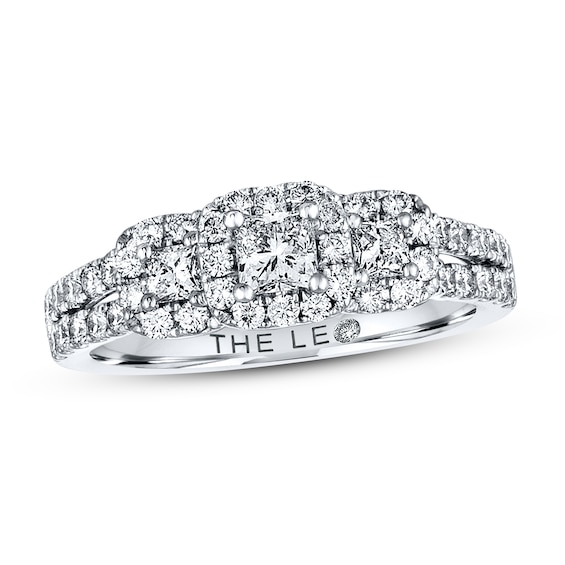 Previously Owned THE LEO Diamond Engagement Ring 7/8 ct tw Diamonds 14K White Gold