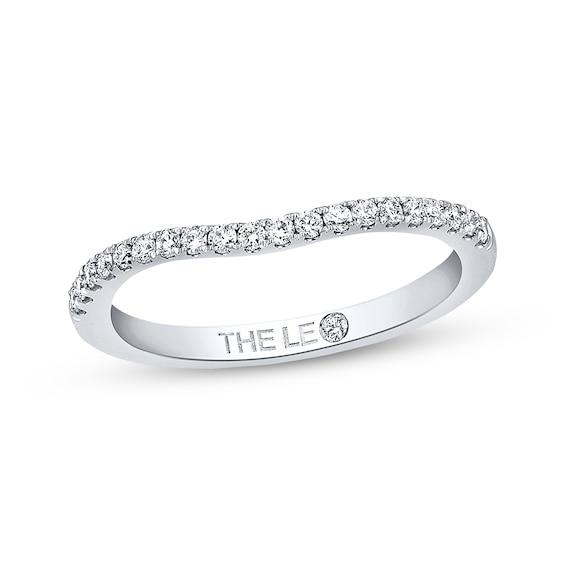 Previously Owned THE LEO Wedding Band 1/5 ct tw Round-cut Diamonds 14K White Gold Size 4.5