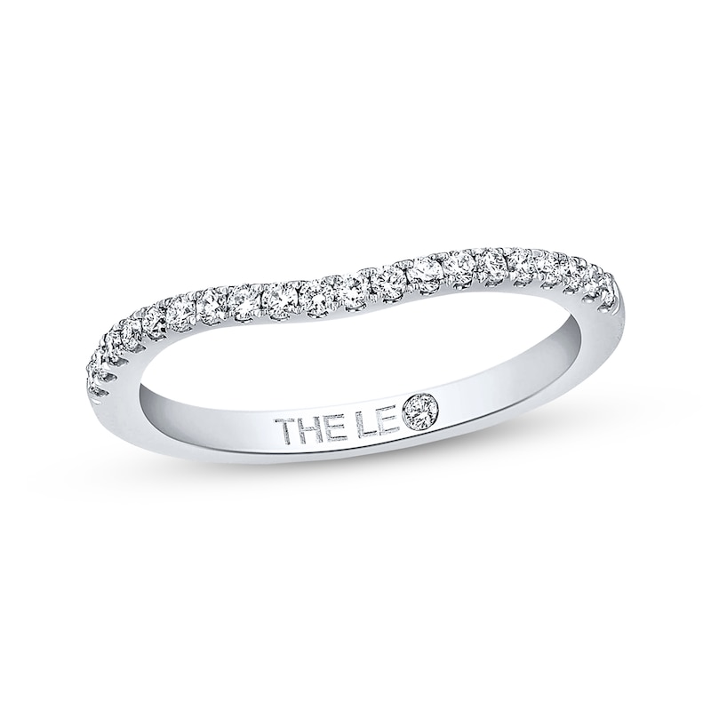 Main Image 1 of Previously Owned THE LEO Wedding Band 1/5 ct tw Round-cut Diamonds 14K White Gold Size 4.5