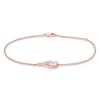 Thumbnail Image 1 of Previously Owned Interwoven Diamond Bracelet 1/6 ct tw Round-cut 10K Rose Gold