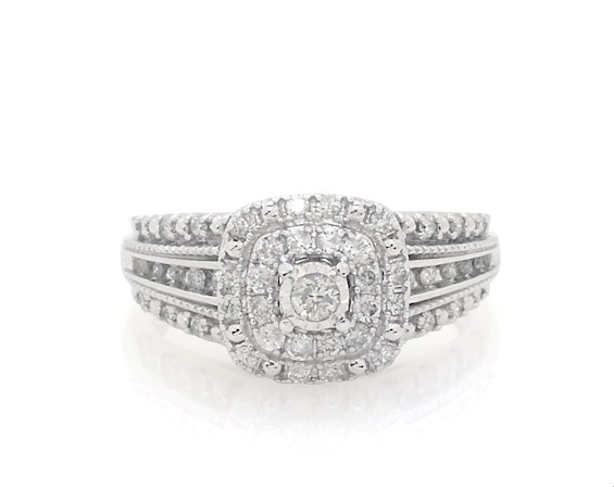 Previously Owned Diamond Engagement Ring 1/2 ct tw 10K White Gold