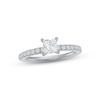 Thumbnail Image 1 of Previously Owned  Diamond Engagement Ring 5/8 ct tw Princess & Round-cut 14K White Gold - Size 9.5