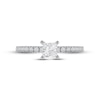 Previously Owned  Diamond Engagement Ring 5/8 ct tw Princess & Round-cut 14K White Gold