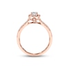 Thumbnail Image 3 of Previously Owned  Diamond Engagement Ring 3/8 ct tw Round-cut 10K Rose Gold - Size 3.75