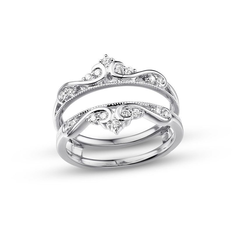 Main Image 1 of Previously Owned  Diamond Insert Ring 1/4 ct tw Round-cut14K White Gold - Size 3