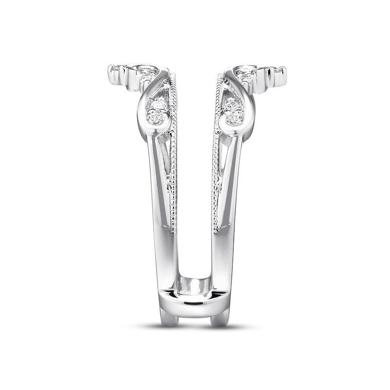 Main Image 2 of Previously Owned  Diamond Insert Ring 1/4 ct tw Round-cut14K White Gold - Size 3
