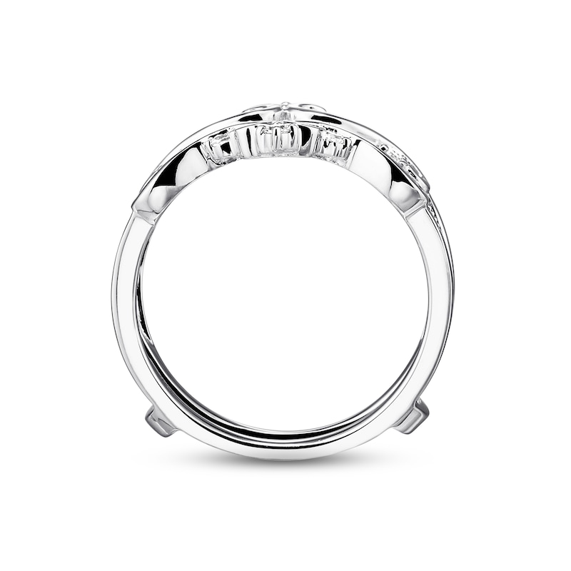 Main Image 3 of Previously Owned  Diamond Insert Ring 1/4 ct tw Round-cut14K White Gold - Size 3
