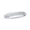 Thumbnail Image 1 of Previously Owned Diamond Wedding Band 1/20 ct tw Round-cut 10K White Gold - Size 4