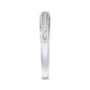 Thumbnail Image 2 of Previously Owned Diamond Wedding Band 1/20 ct tw Round-cut 10K White Gold - Size 4