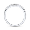 Thumbnail Image 3 of Previously Owned Diamond Wedding Band 1/20 ct tw Round-cut 10K White Gold - Size 4