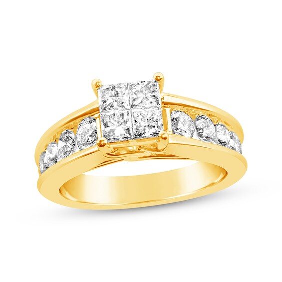 Previously Owned Diamond Engagement Ring 1-7/8 ct tw 14K Yellow Gold Size 9.25