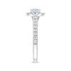 Thumbnail Image 2 of Previously Owned THE LEO First Light Diamond Engagement Ring 1-1/4 ct tw Round-cut 14K White Gold - Size 4