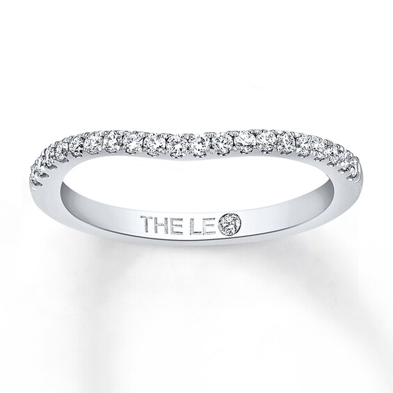 Previously Owned THE LEO Diamond Wedding Band 1/5 ct tw Diamonds 14K White Gold Size 4.5