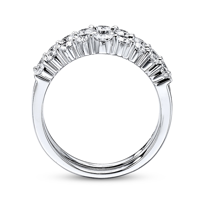 Main Image 3 of Previously Owned THE LEO Diamond Enhancer Ring 1 ct tw Round-cut 14K White Gold - Size 4.5