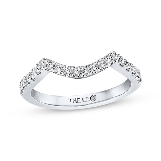 Previously Owned THE LEO Diamond Wedding Band 1/4 ct tw Round-cut 14K White Gold Size 4.5