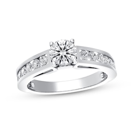 Previously Owned Diamond Engagement Ring 1-1/4 ct tw Round-cut 14K White Gold