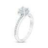 Thumbnail Image 2 of Previously Owned Diamond Engagement Ring 3/4 ct tw Princess/Round 14K White Gold