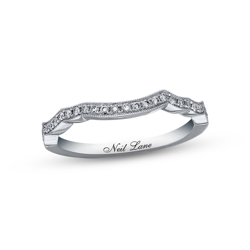 Main Image 1 of Previously Owned  Neil Lane Wedding Band 1/5 ct tw Round-cut Diamonds 14K White Gold - Size 6.5