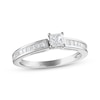 Thumbnail Image 0 of Previously Owned Diamond Engagement Ring 5/8 ct tw Princess-cut 14K White Gold
