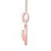 Thumbnail Image 2 of Previously Owned Signature Heart Diamond Necklace 1/6 ct tw 10K Rose Gold