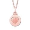 Thumbnail Image 3 of Previously Owned Signature Heart Diamond Necklace 1/6 ct tw 10K Rose Gold