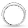 Thumbnail Image 2 of Previously Owned Sapphire Anniversary Ring 1/3 ct tw Diamonds 10K White Gold
