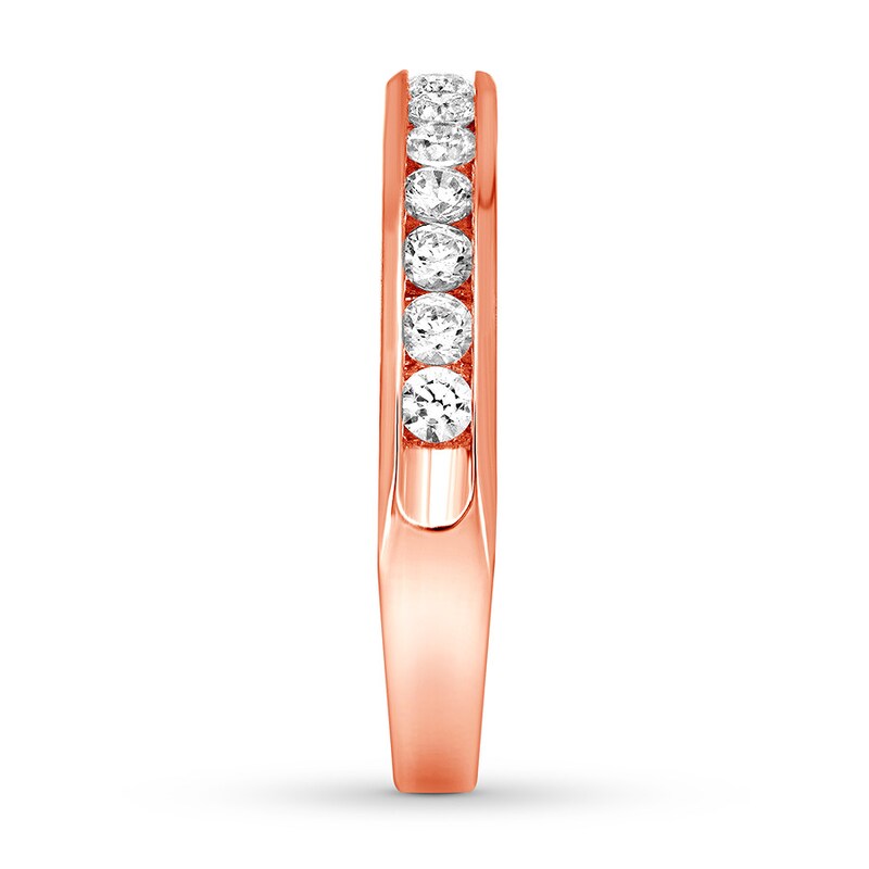 Previously Owned Diamond Anniversary Band 1/2 ct tw Round-cut 10K Rose Gold