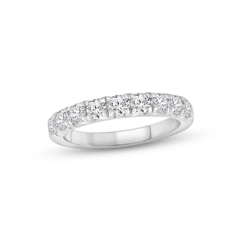 Main Image 1 of Previously Owned Diamond Anniversary Ring 1 ct tw Round-cut 10K White Gold
