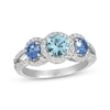 Thumbnail Image 1 of Previously Owned Le Vian Aquamarine & Tanzanite Ring 1/3 ct tw Diamonds 14K Vanilla Gold