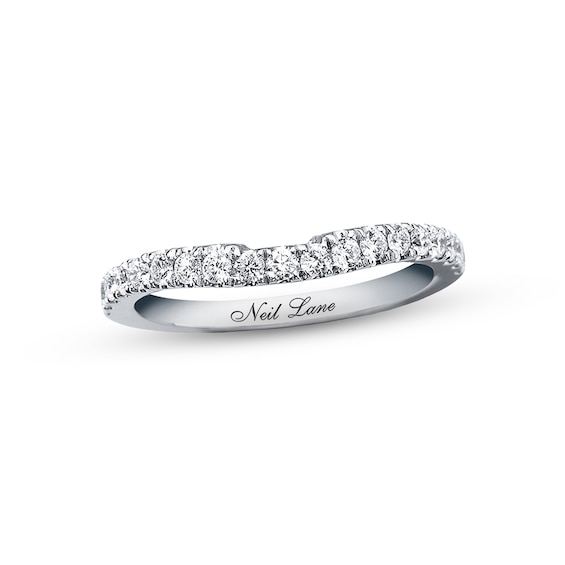 Previously Owned Neil Lane Diamond Wedding Band 3/8 ct tw Round-cut 14K White Gold Size 10