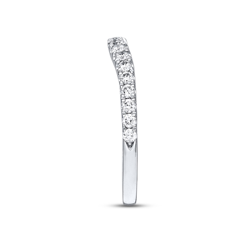 Main Image 2 of Previously Owned Neil Lane Diamond Wedding Band 3/8 ct tw Round-cut 14K White Gold - Size 10