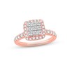 Thumbnail Image 1 of Previously Owned Diamond Engagement Ring 1-1/5 ct tw Princess & Round-cut 14K Rose Gold